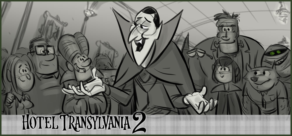 Hotel Transylvania 2 Storyboards